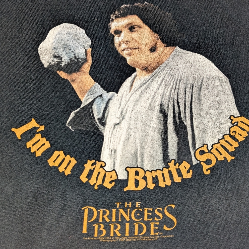 The Princess Bride Andre The Giant Vintage 2006 Tee Fader Men's Medium